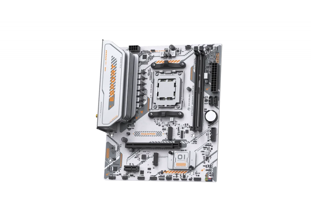 Maxsun E-Sport B650M WIFI ICE 6000MHz(OC) M.2 AM5 mATX Anakart