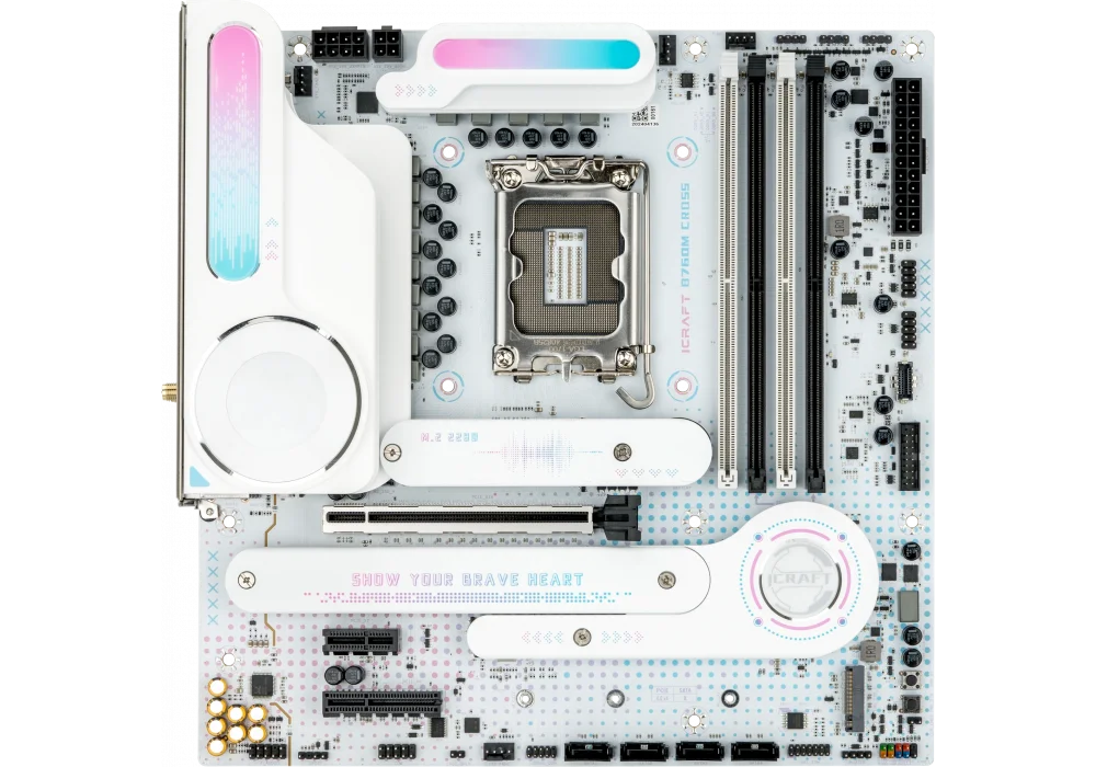 Maxsun ICraft B760M Cross 6400MHz(OC) M.2 1700p mATX DDR5 Anakart