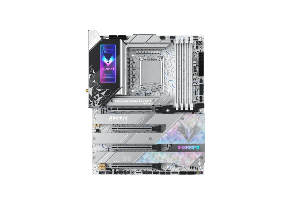 Maxsun ICraft Z890 Arctic WIFI 8800MHz(OC) M.2 1851p ATX Anakart