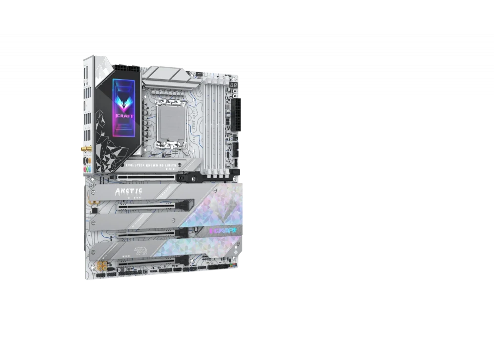 Maxsun ICraft Z890 Arctic WIFI 8800MHz(OC) M.2 1851p ATX Anakart