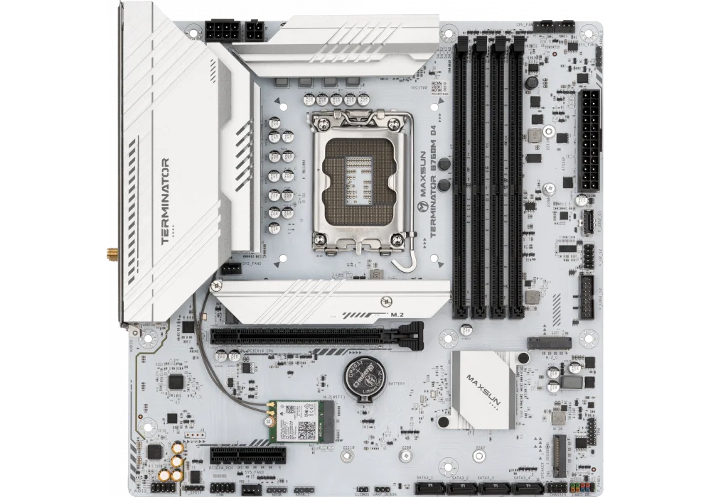 Maxsun Terminator B760M D4 ICE 4400MHz(OC) M.2 1700p mATX Anakart