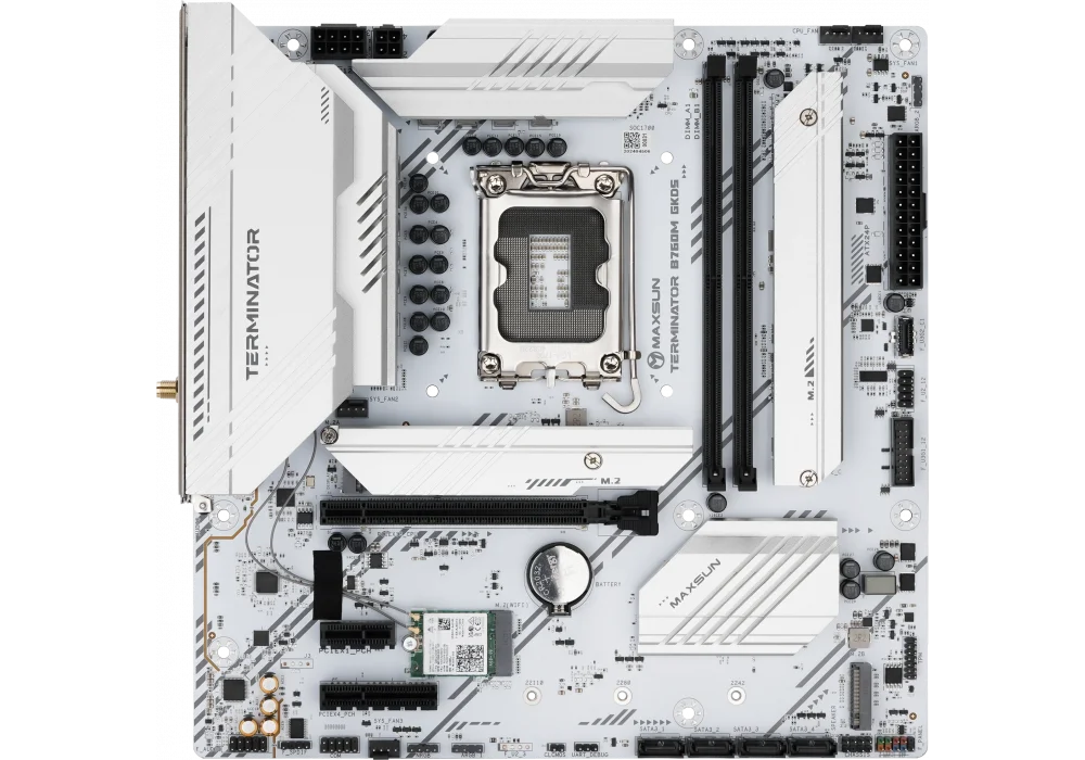 Maxsun Terminator B760M GKD5 ICE 7600MHz(OC) M.2 1700p mATX DDR5 Anakart