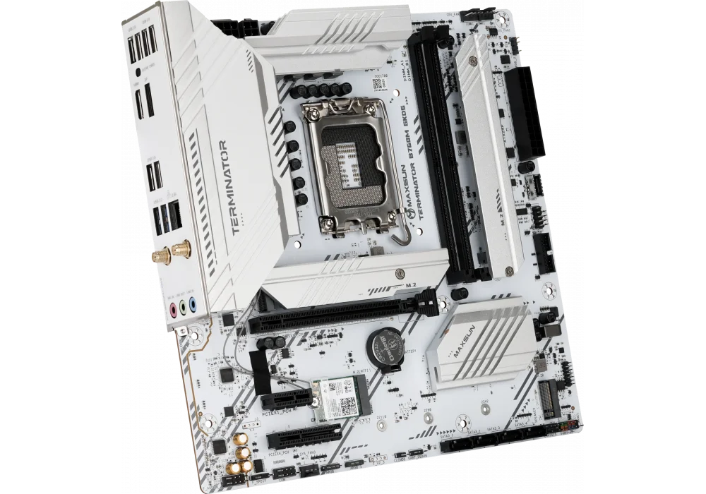 Maxsun Terminator B760M GKD5 ICE 7600MHz(OC) M.2 1700p mATX DDR5 Anakart