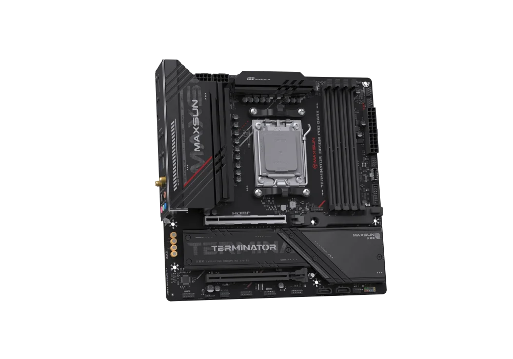 Maxsun Terminator B850M PRO Dark WIFI 7800MHz(OC) M.2 AM5 mATX Anakart