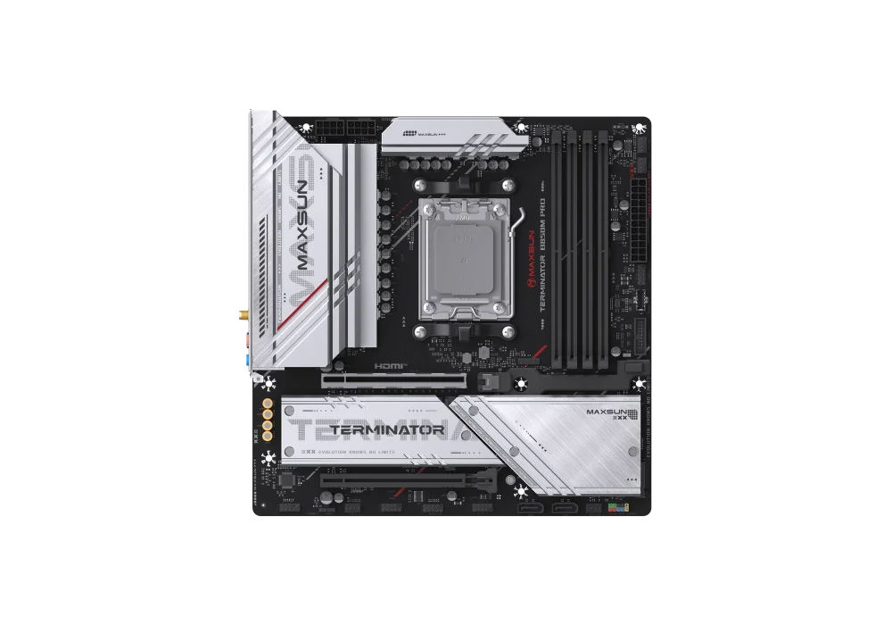 Maxsun Terminator B850M PRO WIFI 7800MHz(OC) M.2 AM5 mATX Anakart