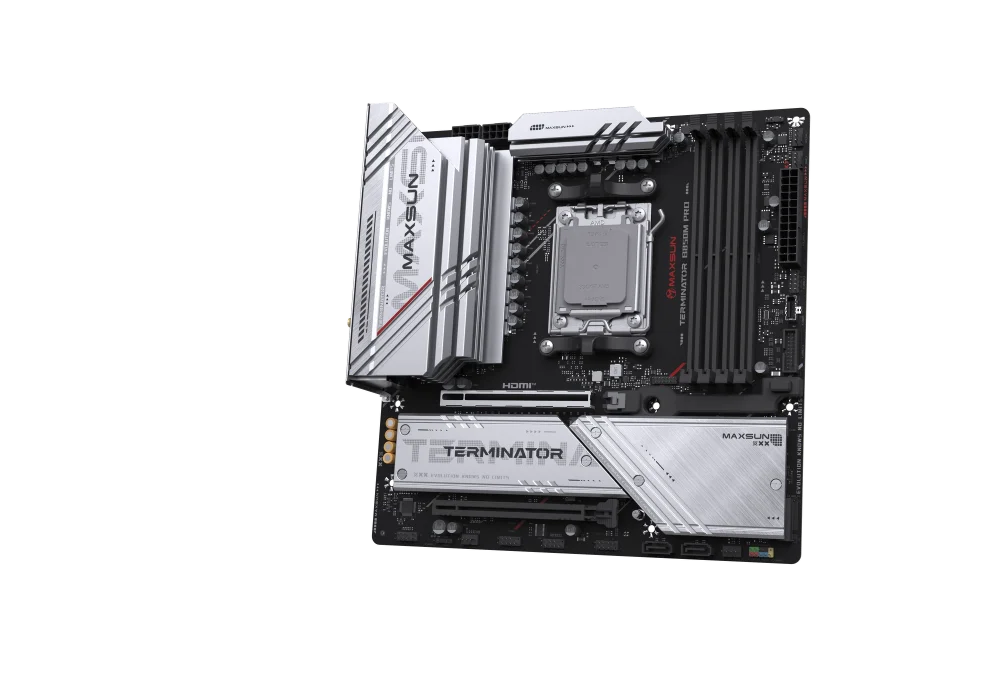 Maxsun Terminator B850M PRO WIFI 7800MHz(OC) M.2 AM5 mATX Anakart