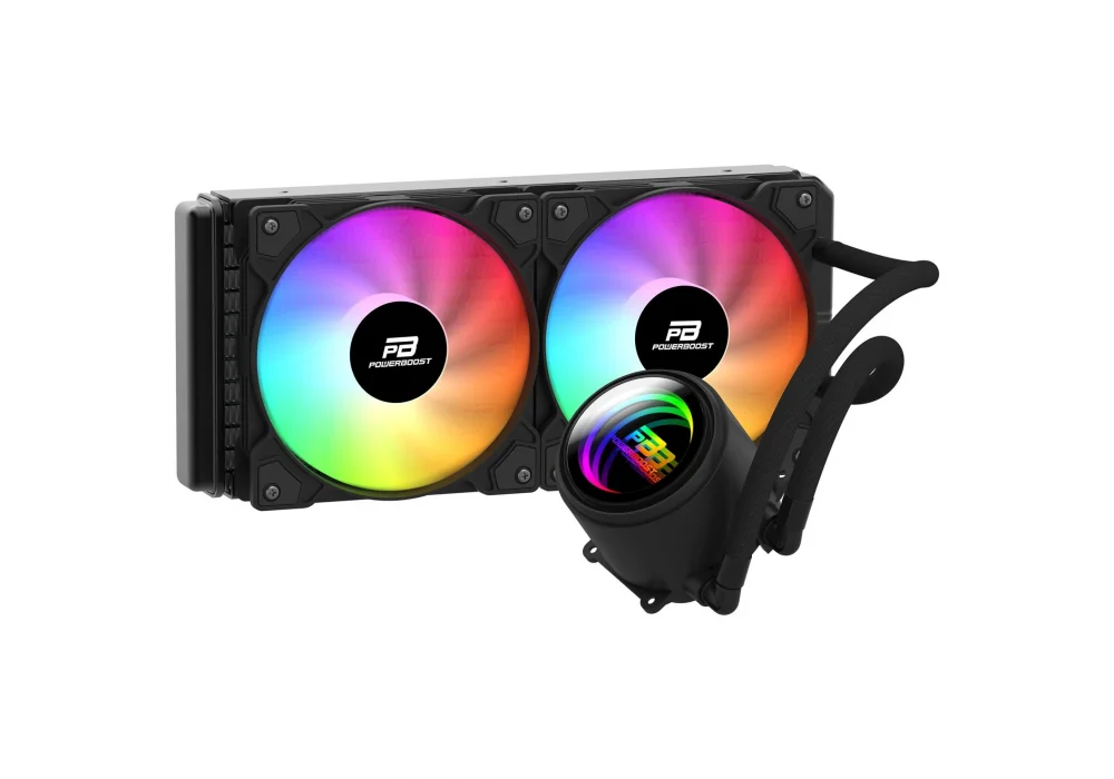 PowerBoost CIRCLE 240B Siyah Rainbow 240 mm Intel(1700p/1851p)-AMD Uyumlu Sıvı Soğutucu