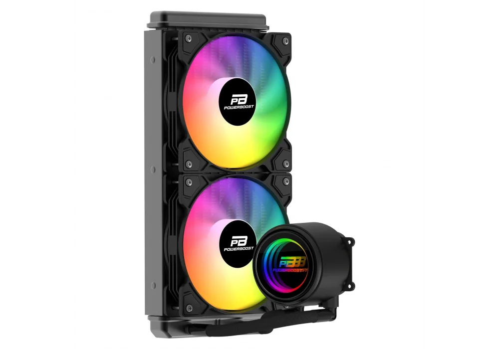 PowerBoost CIRCLE 240B Siyah Rainbow 240 mm Intel(1700p/1851p)-AMD Uyumlu Sıvı Soğutucu