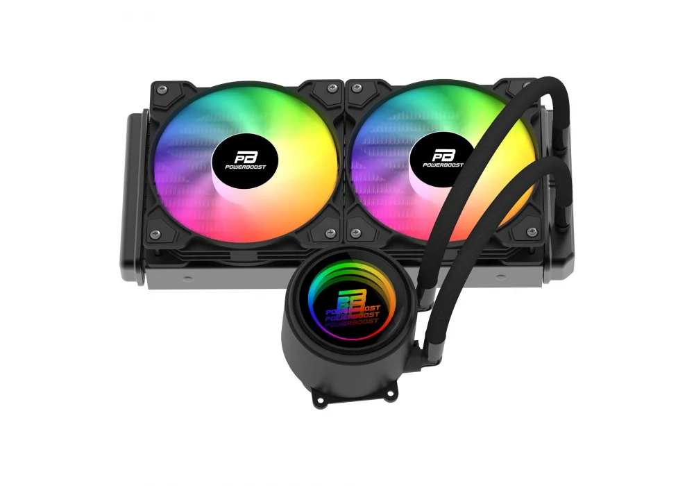 PowerBoost CIRCLE 240B Siyah Rainbow 240 mm Intel(1700p/1851p)-AMD Uyumlu Sıvı Soğutucu