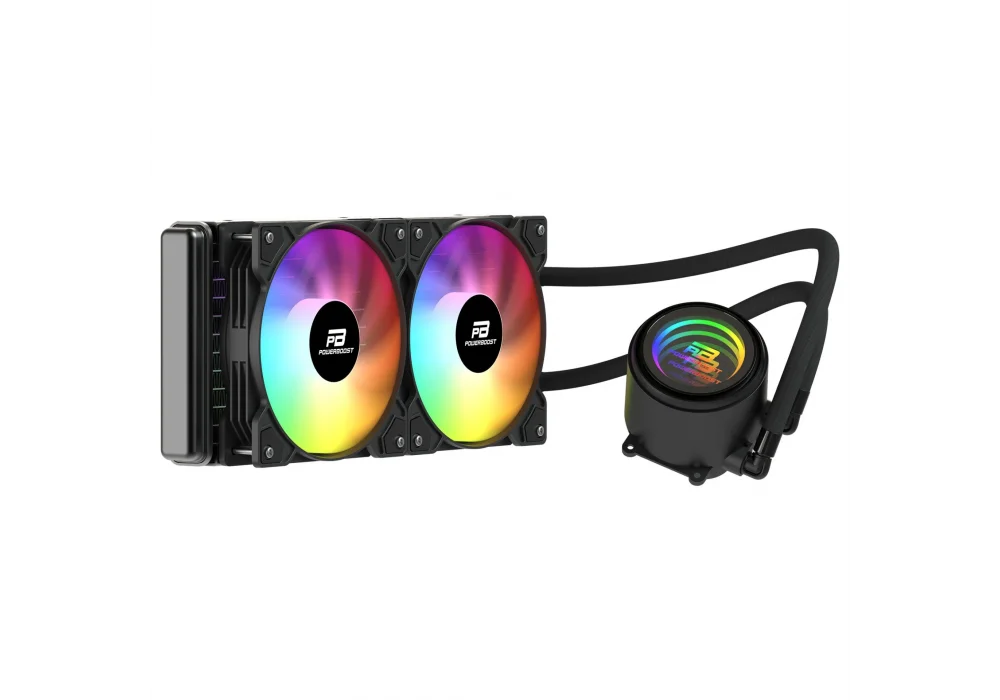 PowerBoost CIRCLE 240B Siyah Rainbow 240 mm Intel(1700p/1851p)-AMD Uyumlu Sıvı Soğutucu