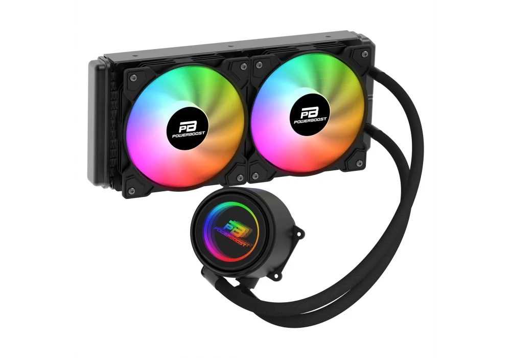 PowerBoost CIRCLE 240B Siyah Rainbow 240 mm Intel(1700p/1851p)-AMD Uyumlu Sıvı Soğutucu