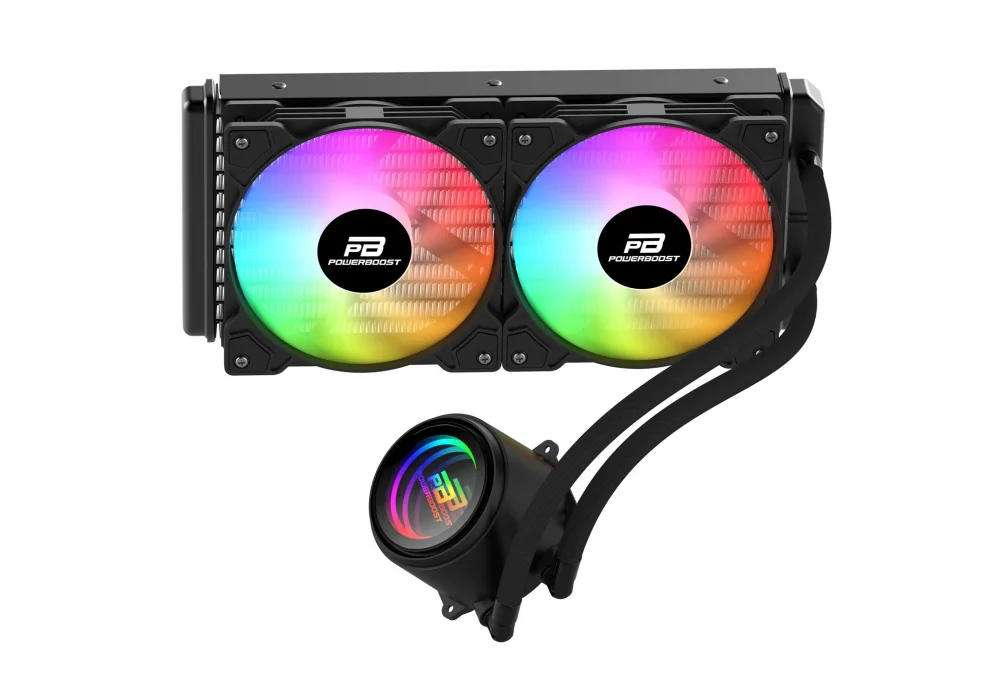 PowerBoost CIRCLE 240B Siyah Rainbow 240 mm Intel(1700p/1851p)-AMD Uyumlu Sıvı Soğutucu