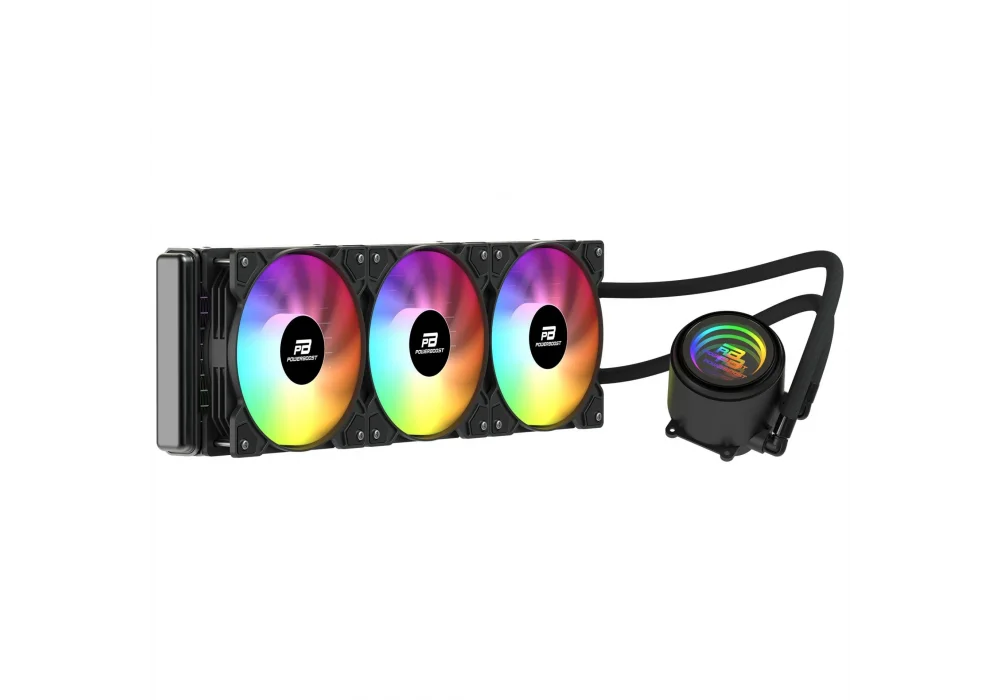 PowerBoost CIRCLE 360B Siyah Rainbow 360 mm Intel(1700p/1851p)-AMD Uyumlu Sıvı Soğutucu