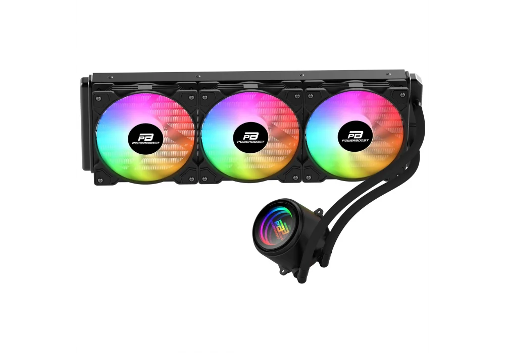 PowerBoost CIRCLE 360B Siyah Rainbow 360 mm Intel(1700p/1851p)-AMD Uyumlu Sıvı Soğutucu