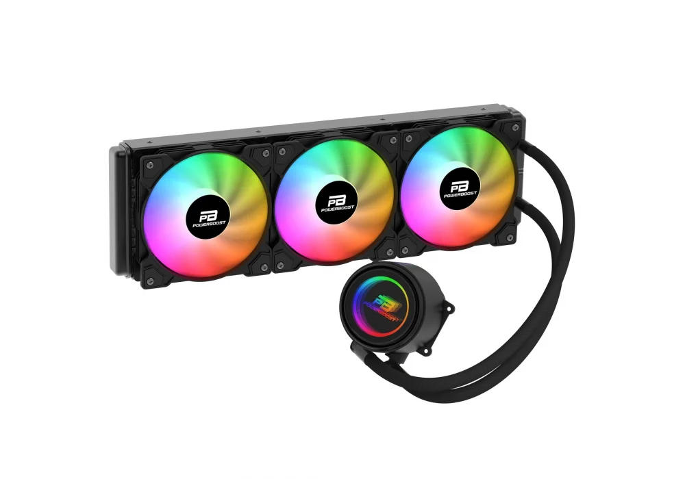PowerBoost CIRCLE 360B Siyah Rainbow 360 mm Intel(1700p/1851p)-AMD Uyumlu Sıvı Soğutucu