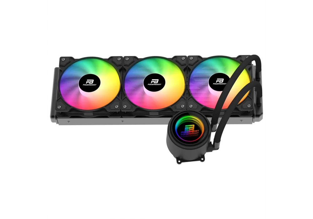 PowerBoost CIRCLE 360B Siyah Rainbow 360 mm Intel(1700p/1851p)-AMD Uyumlu Sıvı Soğutucu