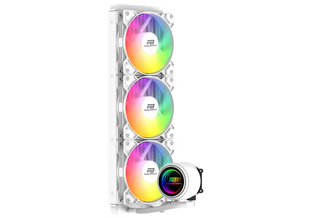 PowerBoost CIRCLE 360W Beyaz Rainbow 360 mm Intel(1700p/1851p)-AMD Uyumlu Sıvı Soğutucu