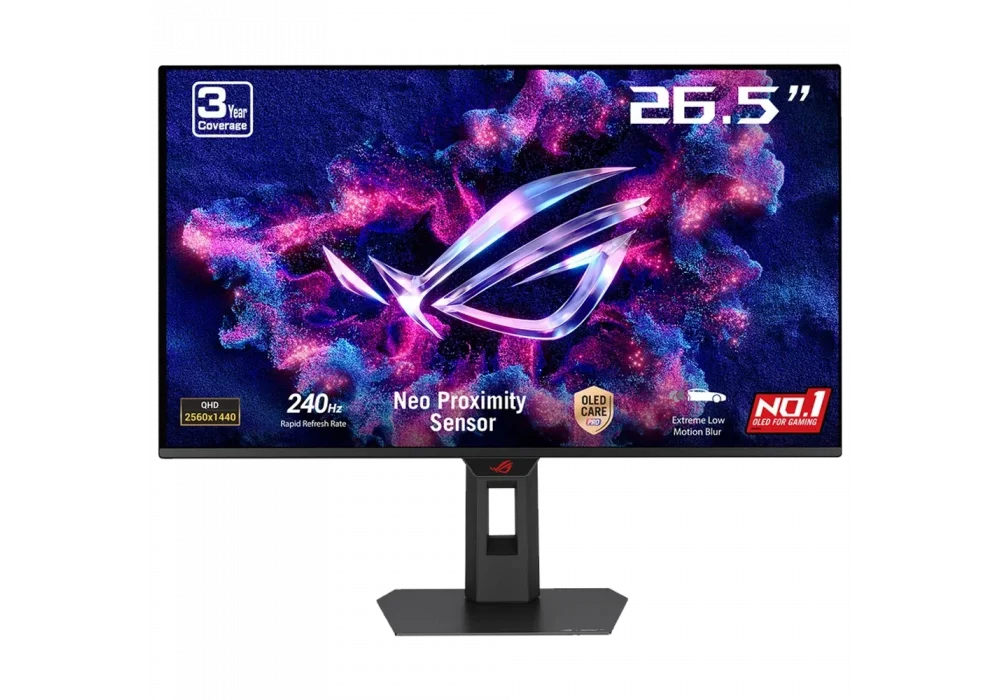 ASUS 26.5 ROG Strix XG27AQDMESZ 0.03ms 240Hz HDMI,DisplayPort Adaptive-Sync QD-OLED 2K Gaming Monitör