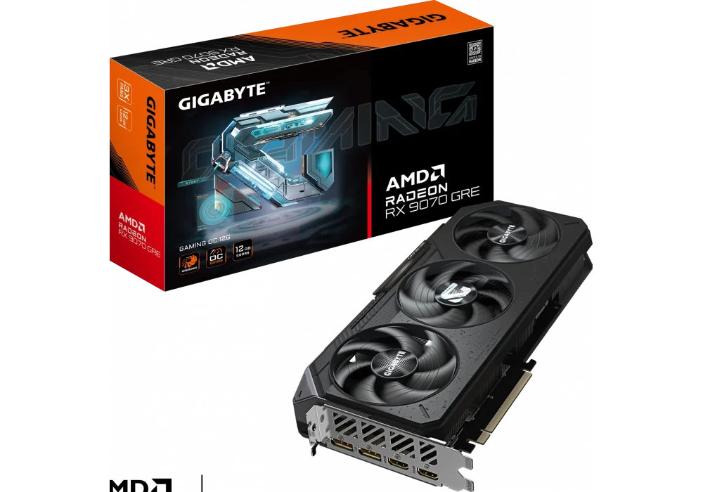 Gigabyte Radeon RX 9070 GRE GAMING OC 12G 12GB GDDR6 192 Bit Ekran Kartı