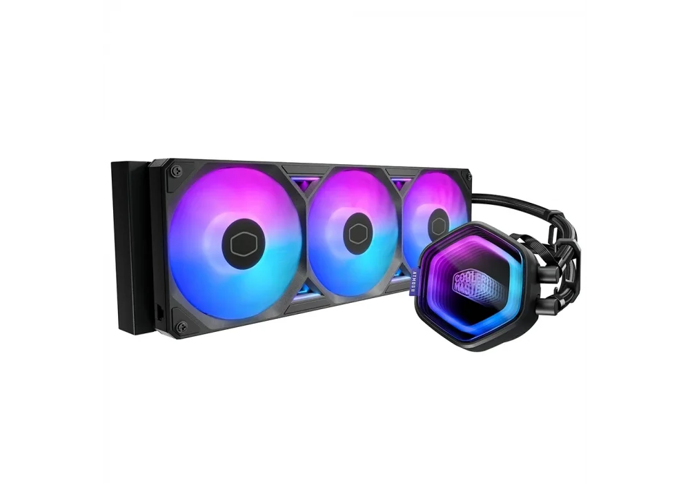 Cooler Master ML360 Atmos II VRM Fan Siyah ARGB 360 mm Intel(1700p/1851p)-AMD Uyumlu Sıvı Soğutucu
