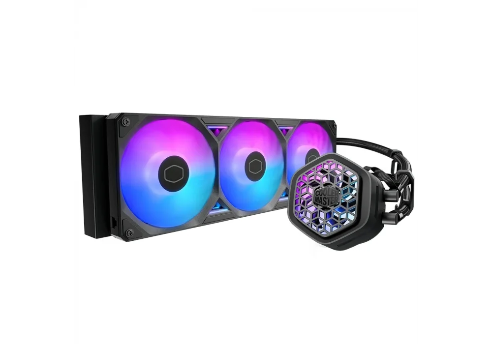 Cooler Master ML360 Atmos II VRM Fan Siyah ARGB 360 mm Intel(1700p/1851p)-AMD Uyumlu Sıvı Soğutucu