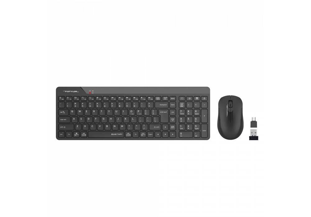 A4 Tech FG2300 Air2 Siyah Türkçe Q 2.4GHz Kablosuz Sessiz Multimedya Klavye ve Mouse Seti