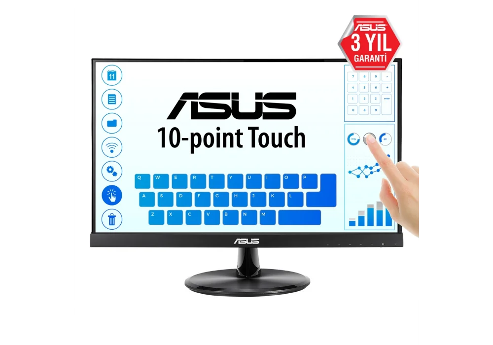 ASUS 21.5 VT229H 5ms HDMI,VGA IPS Dokunmatik Monitör