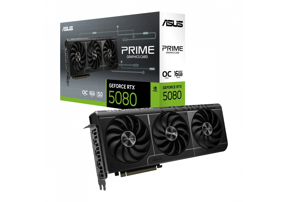 ASUS GeForce RTX 5080 PRIME OC O16G 16GB GDDR7 256 Bit DLSS 4 Ekran Kartı