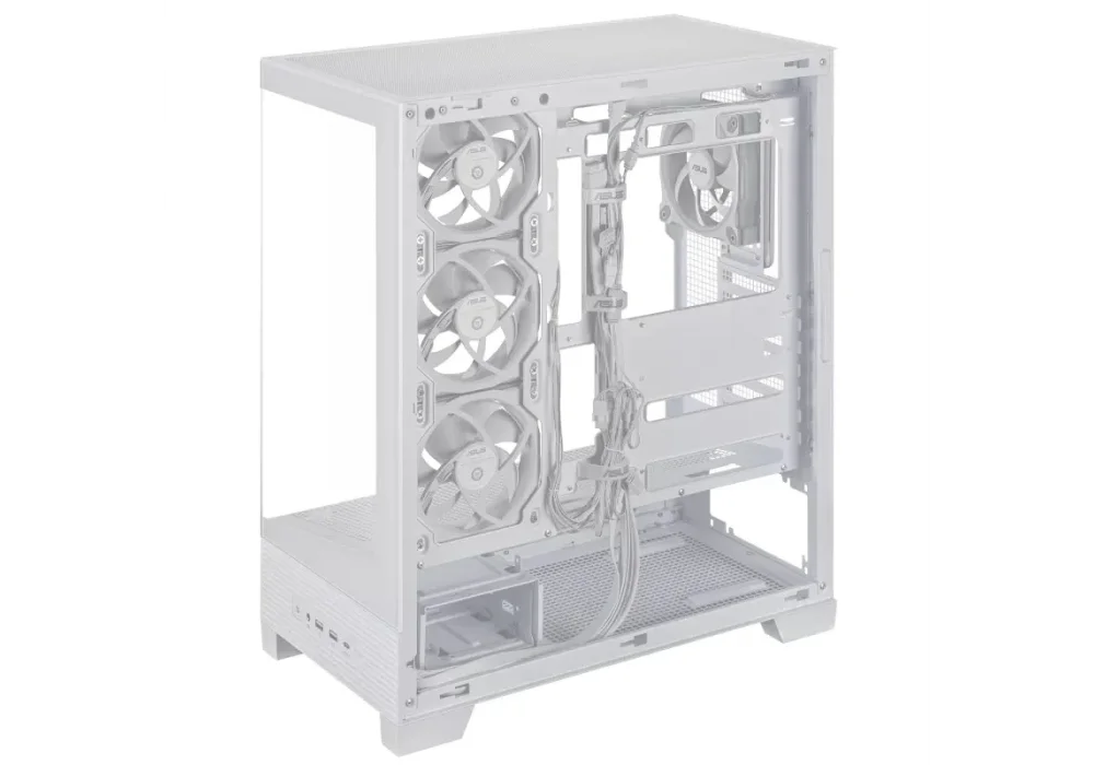 ASUS A31 PLUS TG ARGB Beyaz Tempered Glass USB 3.2 ATX Mid Tower Kasa