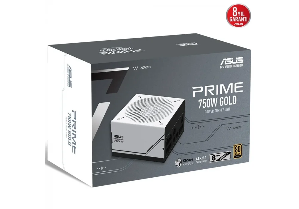 ASUS 750W Prime AP-750G 80+ Gold Tam Modüler GEN5 Güç Kaynağı