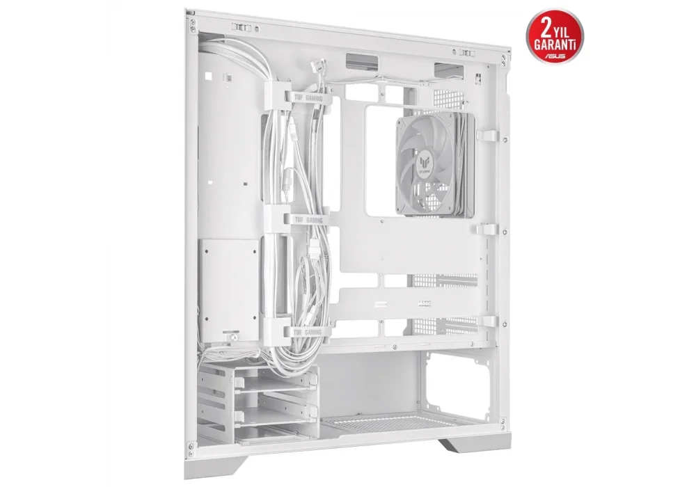 ASUS TUF Gaming GT302 ARGB Tempered Glass Beyaz USB 3.2 E-ATX Mid Tower Kasa