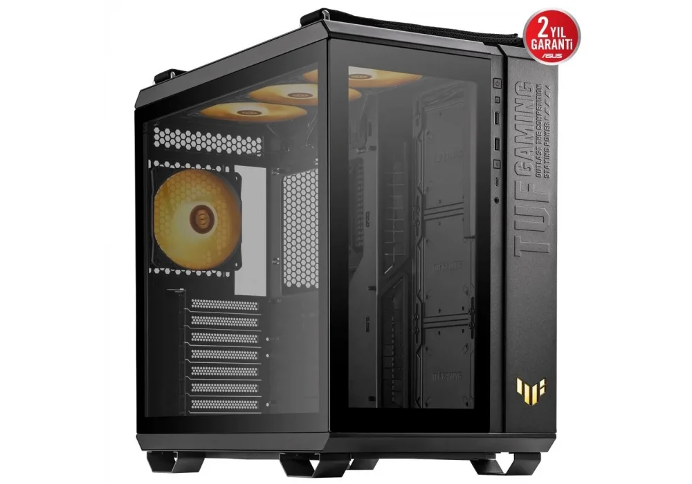 ASUS GT502 PLUS TUF Gaming Tempered Glass Siyah USB 3.2 ATX Mid Tower Kasa