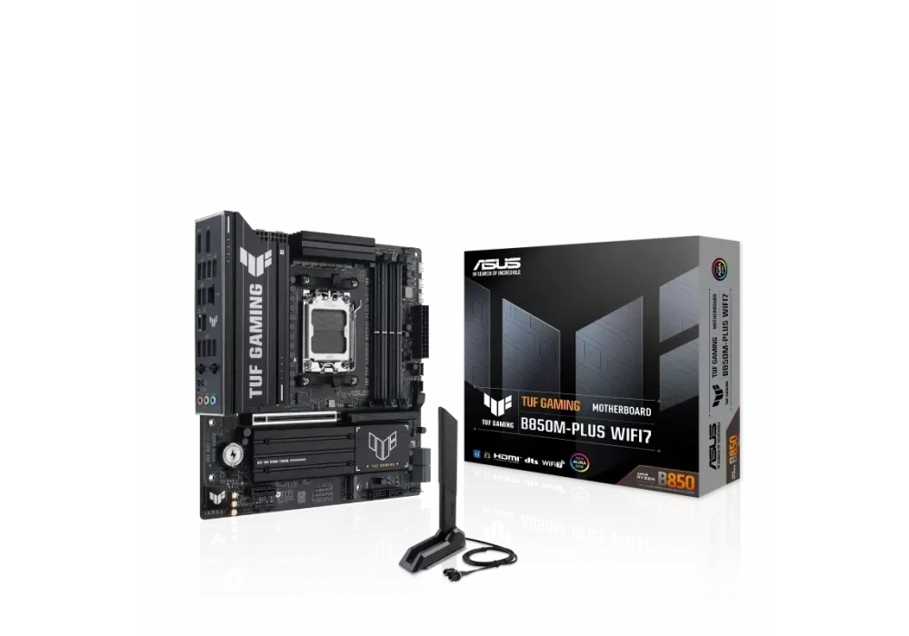 ASUS TUF Gaming B850M-PLUS WIFI7 8000mhz(OC) M.2 AM5 mATX DDR5 Anakart