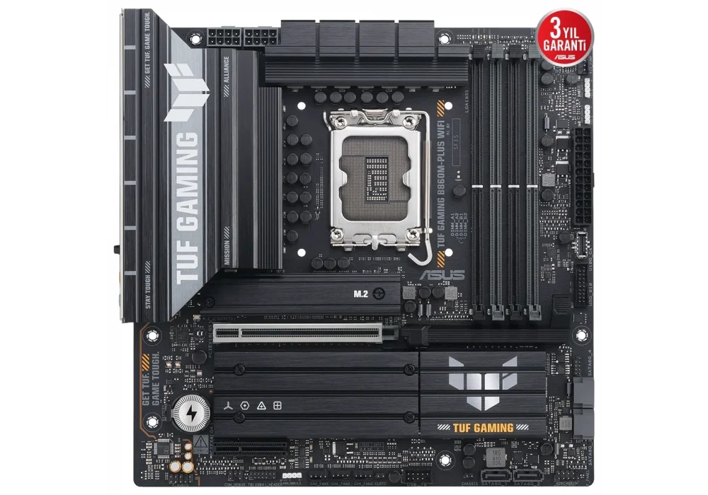 ASUS TUF Gaming B860M-PLUS WIFI 8800mhz(OC) M.2 1851p mATX DDR5 Anakart