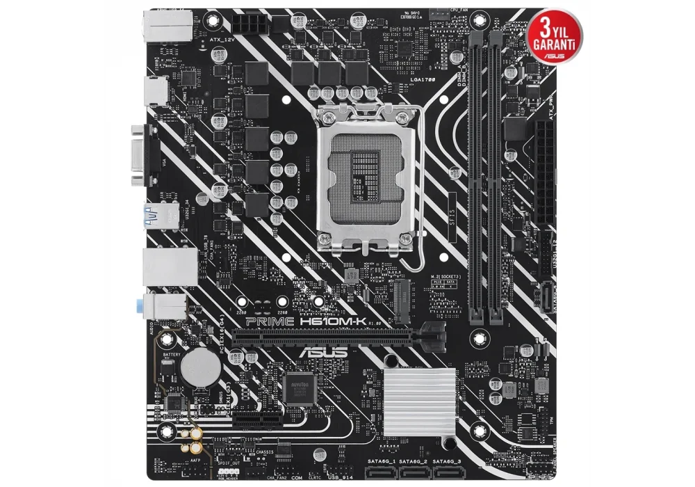 ASUS PRIME H610M-K 5600 MT/s M.2 1700p DDR5 mATX Anakart
