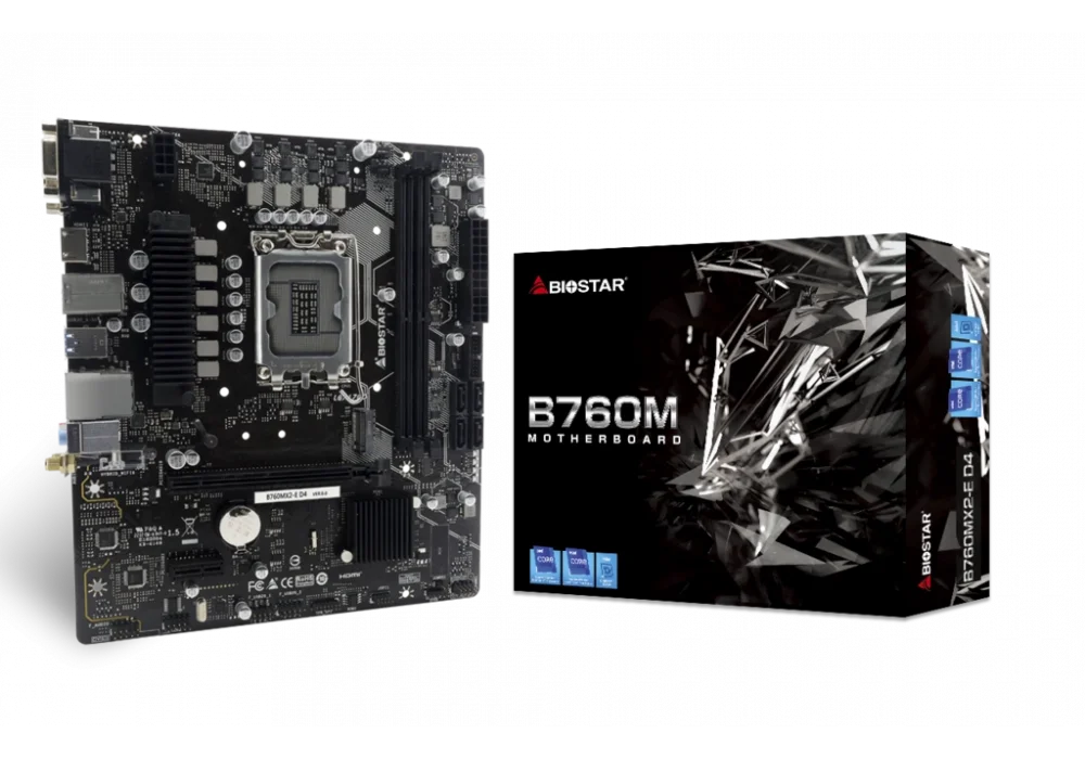 Biostar B760MX2-E 4400mhz(OC) M.2 1700p mATX Anakart