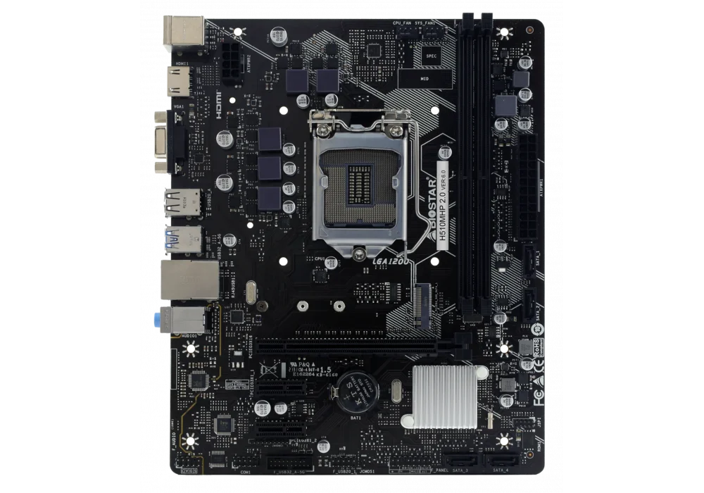 Biostar H510MHP 2.0 3200mhz(OC) M.2 1200p mATX Anakart