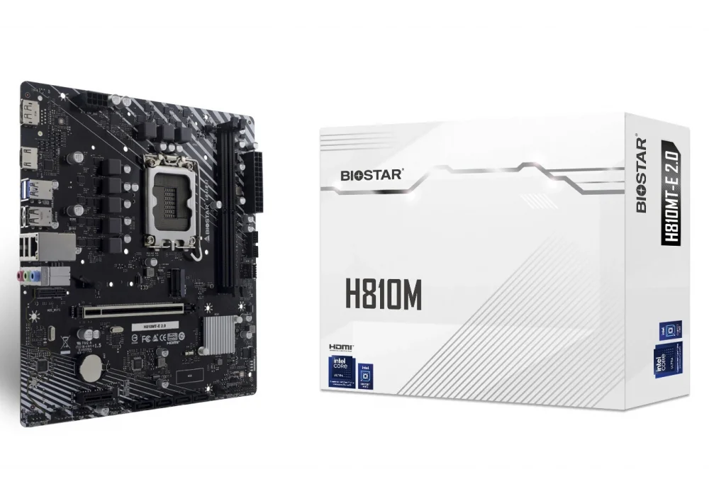 Biostar H810MT-E 2.0 6400mhz(OC) M.2 1851p mATX Anakart