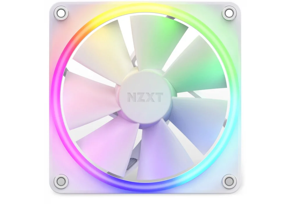 NZXT F120 RGB White 120 mm Fan (3lü Set)