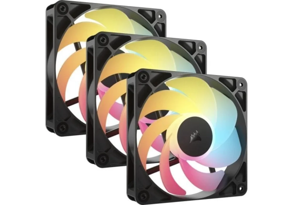 Corsair RS Series RS120-R 120 mm Reverse ARGB Siyah Fan (3lü Set)