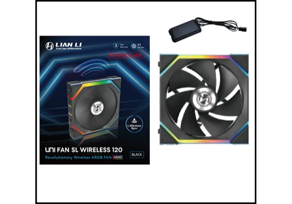 Lian Li UNI FAN Reverse SL WIRELESS Siyah 120 mm Fan