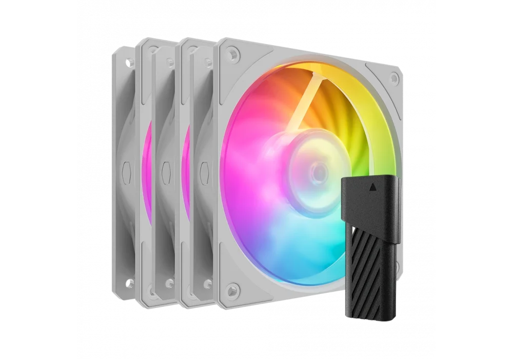 Cooler Master Mobius 120P ARGB White 120 mm Fan(3lü Set)