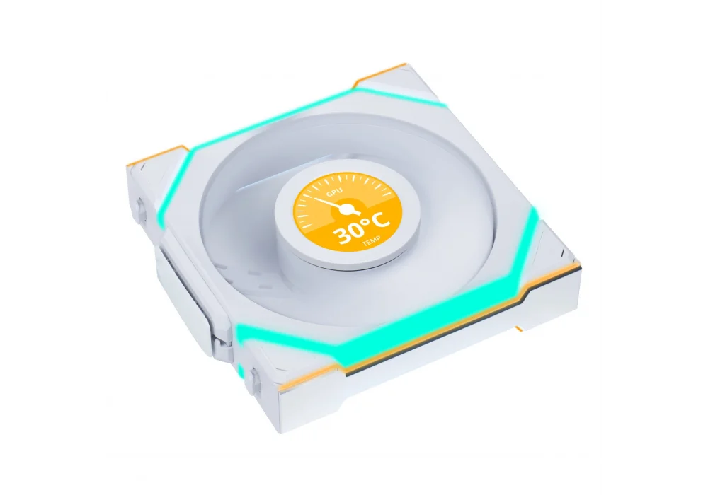 Lian Li UNI FAN Reverse SL WIRELESS LCD Beyaz 120 mm Fan
