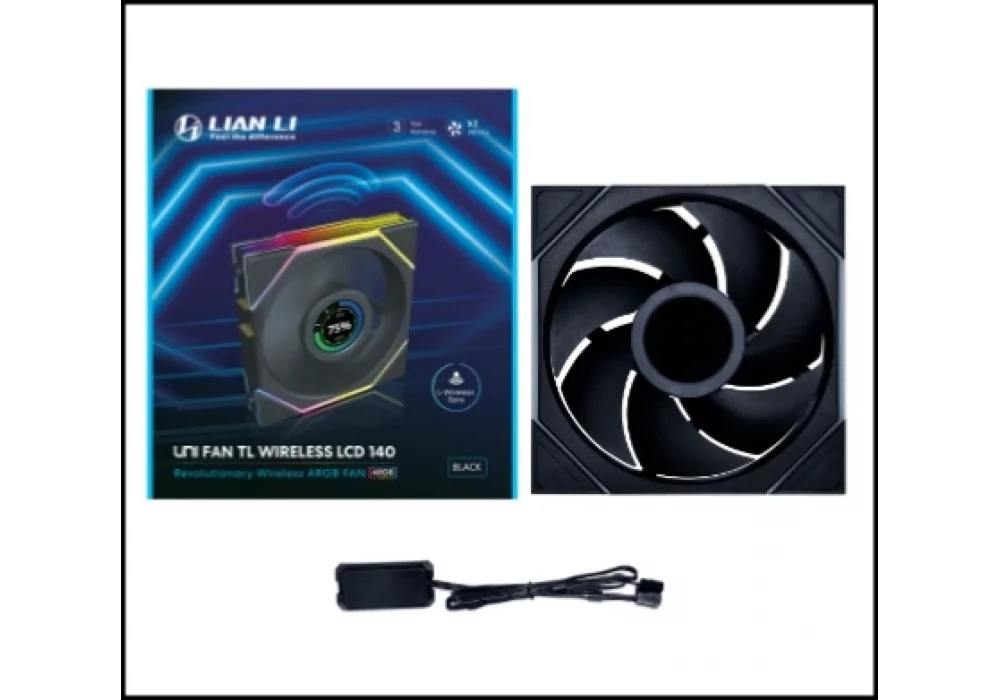 Lian Li UNI FAN TL WIRELESS LCD Siyah 140 mm Fan