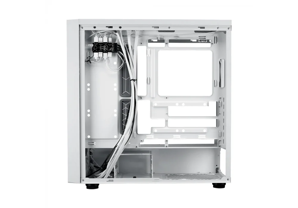 Cooler Master MasterBox 600 ARGB Tempered Glass White USB 3.2 E-ATX Mid Tower Kasa