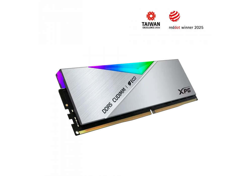 XPG 48GB(2x24) Lancer Silver RGB 8800Mhz CL42 DDR5 EXPO CU-DIMM Ram (AX5CU8800C4224G-DCLACRSG)