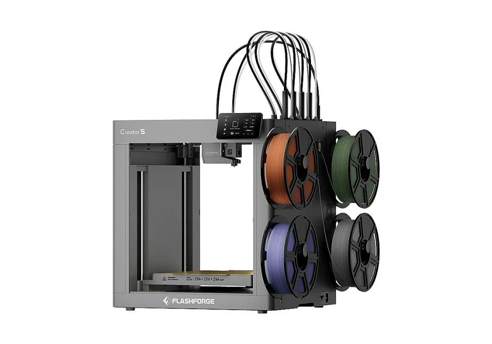 Flashforge Creator 5 Dört Bağımsız Baskı Kafalı Çok Renkli FDM 3D Yazıcı
