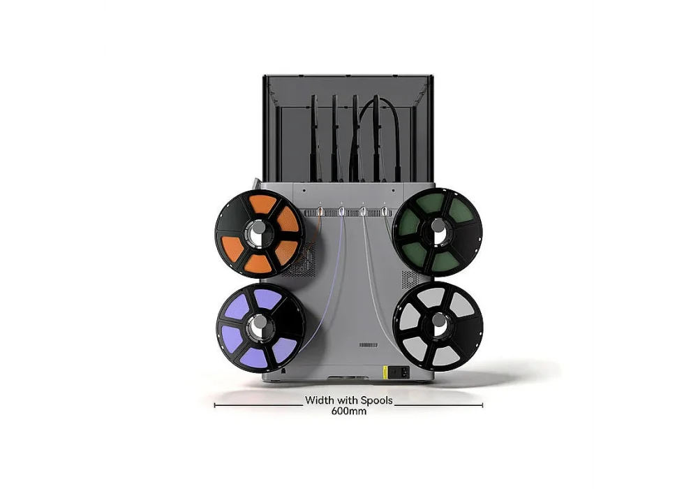 Flashforge Creator 5 Pro Dört Bağımsız Baskı Kafalı Kapalı Kasa Çok Renkli FDM 3D Yazıcı