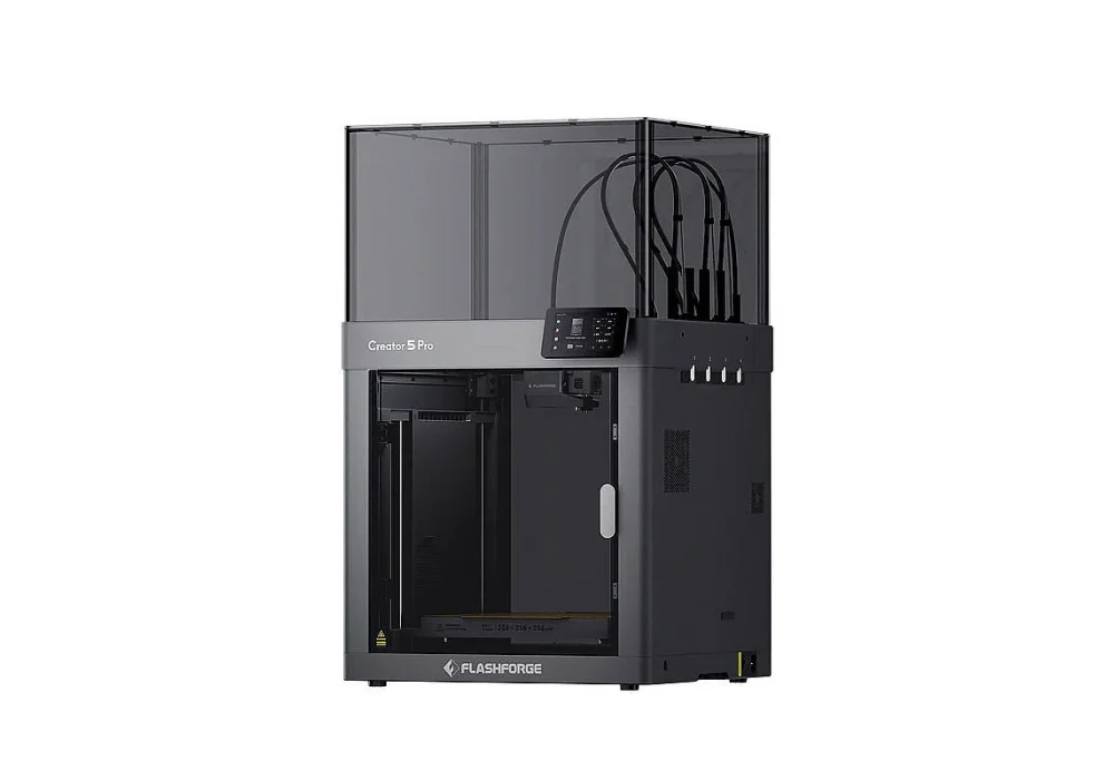Flashforge Creator 5 Pro Dört Bağımsız Baskı Kafalı Kapalı Kasa Çok Renkli FDM 3D Yazıcı