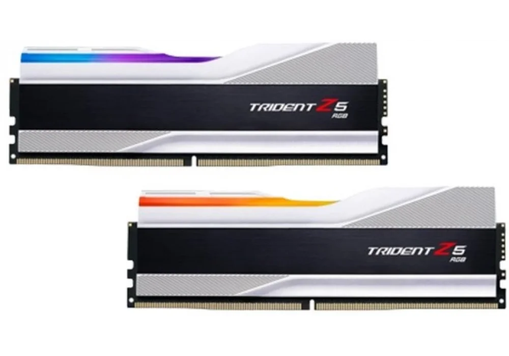 G.Skill 64GB(2x32) Trident Z5 RGB Silver 6000Mhz CL30 DDR5 Ram (F5-6000J3040G32GX2-TZ5RS)